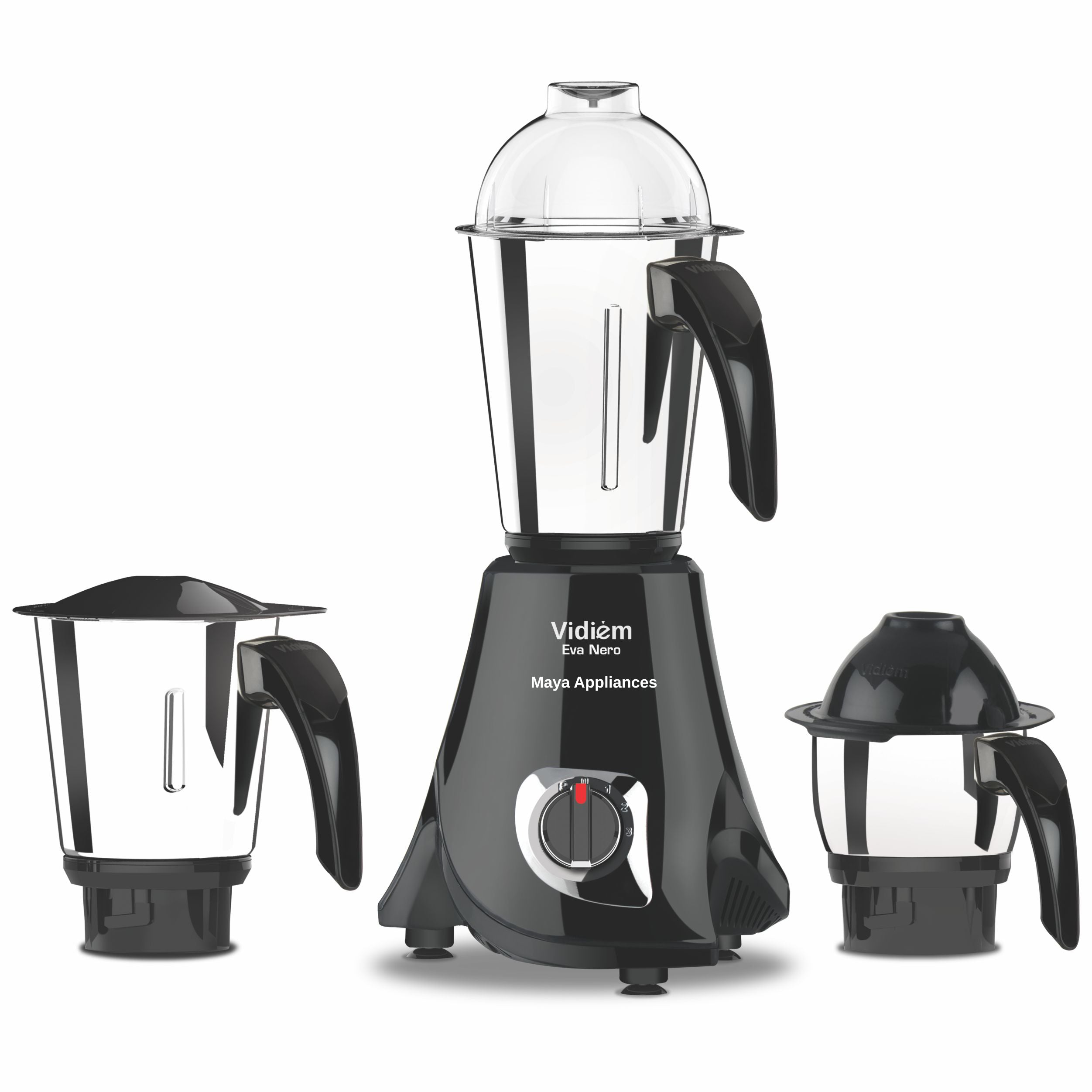 Vidiem Eva Nero 650 Watts Mixer Grinder with UL Certified Motor - 110V
